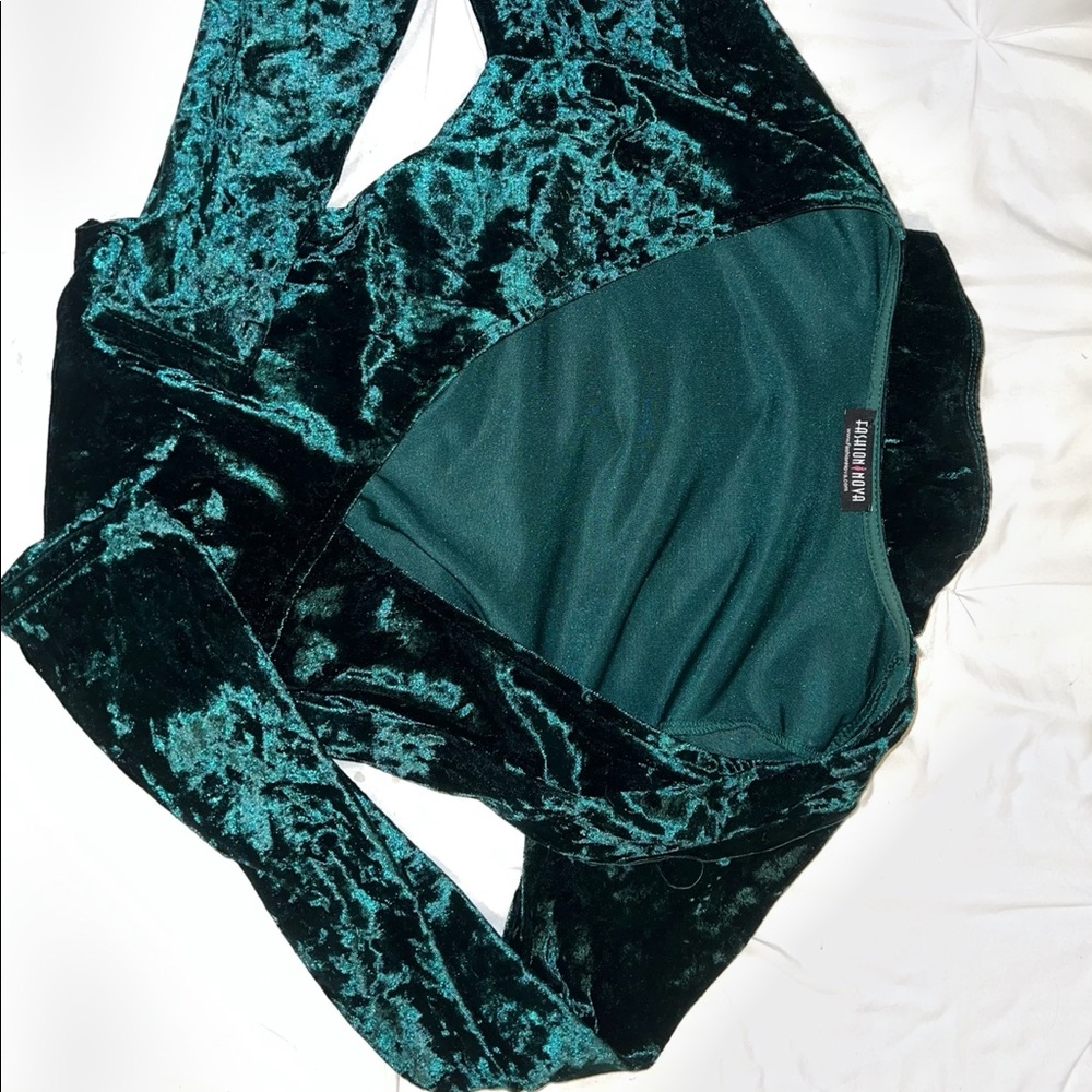 Hunter Green “Velvet” Bodycon